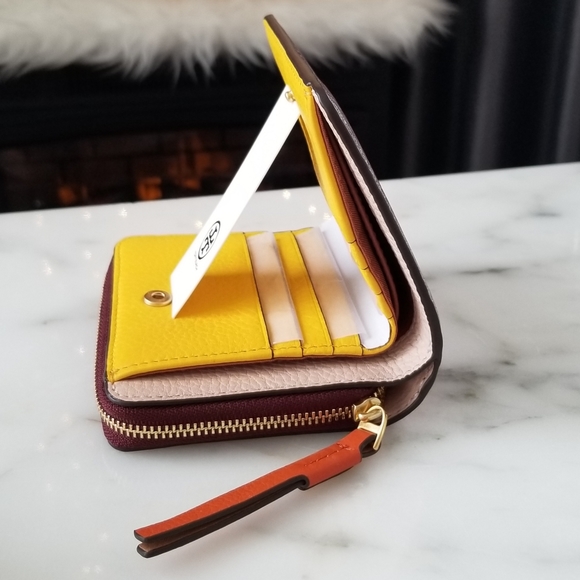 Tory Burch Perry Color-Block Medium Wallet - Picture 3 of 8